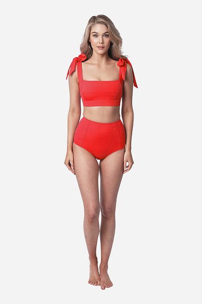 BRNCY Pomegranate Flower Gatherer High Waist Bikini Bottom