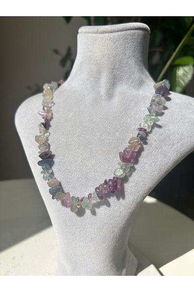 Doğaltaş Fluorite Necklace