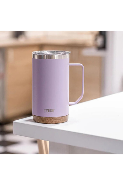 Tyeso Venus Mug Vakumlu Paslanmaz Çelik Termal Kapaklı 530ml Mor