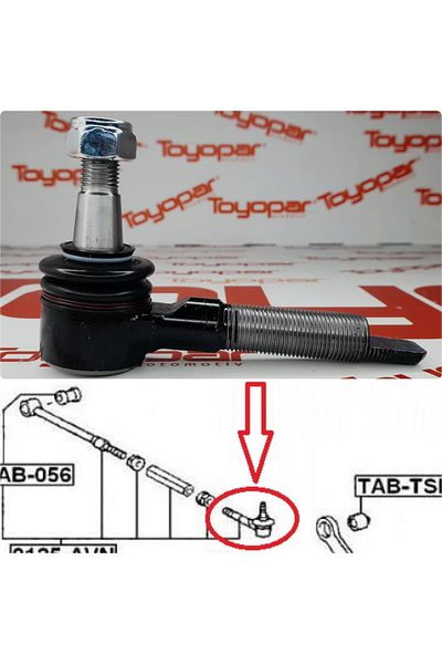 Toyopar Toyota Avensis 1997-2007 Right Rear Tie Rod Head - 4872005020