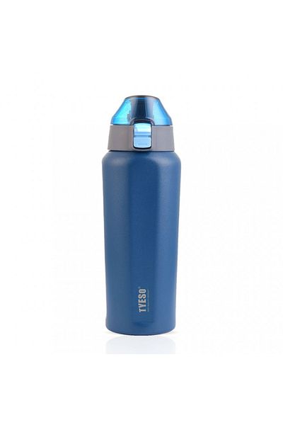 Tyeso 600ml Blue Square Thermos - Vacuum, Stainless & Double Wall