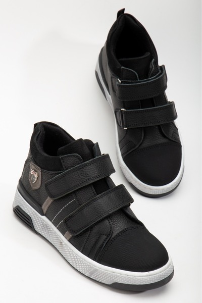 Mehmet Baran Hakiki Deri Çocuk Bot Termo Kaymaz Taban