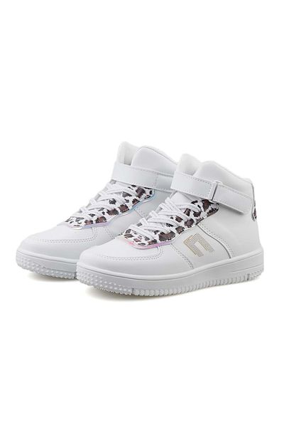 KCMN Pantofi de baschet Glaxy Cool Bigmas Tall Beijing Throat pentru copii - ALB-LEOPARD