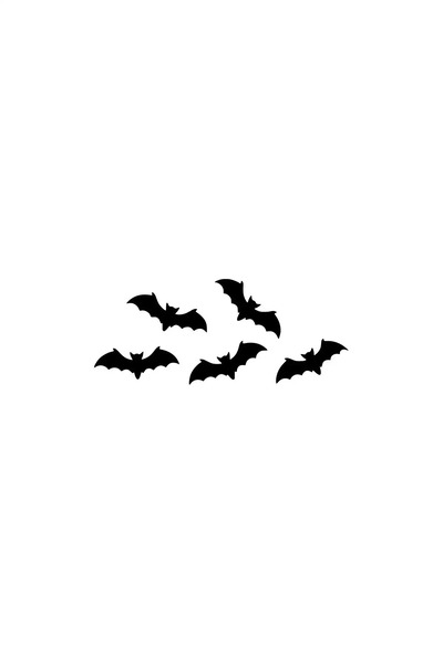 Generic Brand Little Bats Auto Custom New Sticker Black 30 X 12 cm