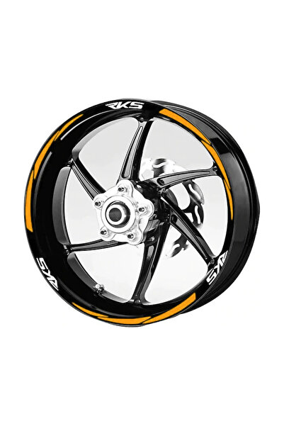 rez شريط حافة دراجة نارية مخصص جديد Rks برتقالي يمين-يسار/أمامي-خلفي