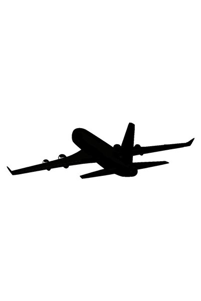 Generic Brand Passenger Airplane Model 5 Auto Special New Sticker 30 X 9 cm