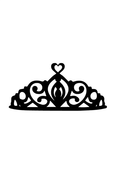 Generic Brand Heart Crown Auto Special New Quality Quality Sticker Black 30 X...