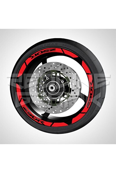 Genel Markalar yeni özel motosiklet Jant Şeridi Honda Cbr 250 R Kırmızı Sağ-S...