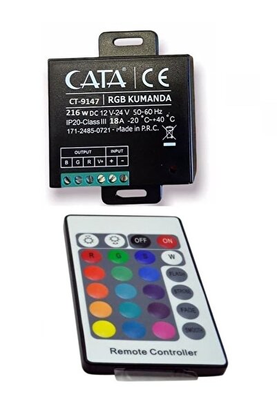 Cata Rgb Led Kontrol Cihazı ve Kumanda 18 Amper Ct-9147