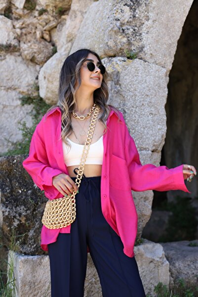 bytugcekaya Majica od viskoze od fuksije - standardna veličina