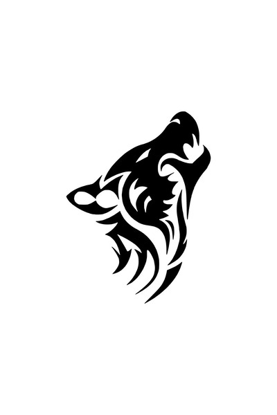 Generic Brand Furious Graywolf Auto Special New Sticker Black 25 X 32 cm