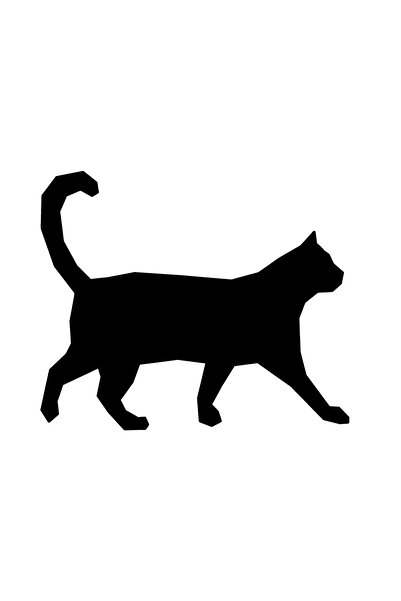Generic Brand Geometric Cat Auto Custom New Sticker 30 X 24 cm