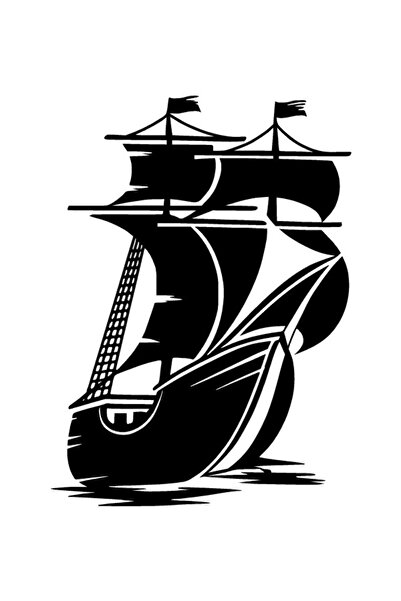 FARKSHP ملصق جديد مخصص للسفن الشراعية مقاس 25 × 35 سم