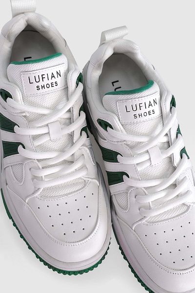 Lufian 111230252   Edgar Casual Men's Leather Sneaker Shoes Green