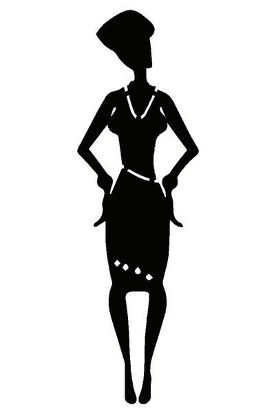 pınaxar نموذج المرأة الأفريقية 3 سيارة إنتاج محلي بجودة A+ مقاس 15 × 54 سم متين