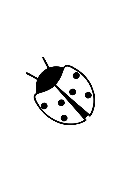 rez خنفساء خنفساء موديل 2 ملصق خاص جديد خاص أسود 25 × 25 سم