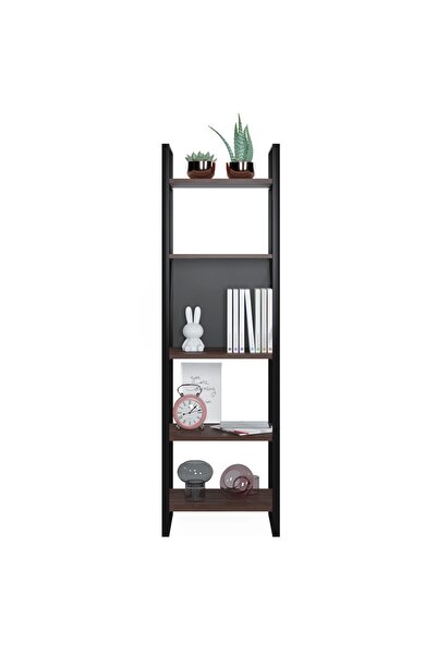 Ruum Store By Doğtaş Meta Dar Kitaplık Metal Gövde Ceviz