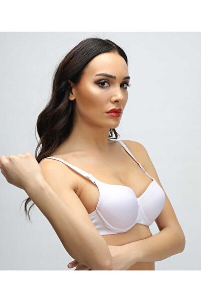 CT STONES Silicone Non-Supported Wire Plain Empty Bra Black