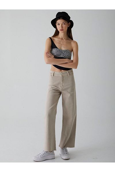 Ltb Danelle High Rise Cropped Wide Pants