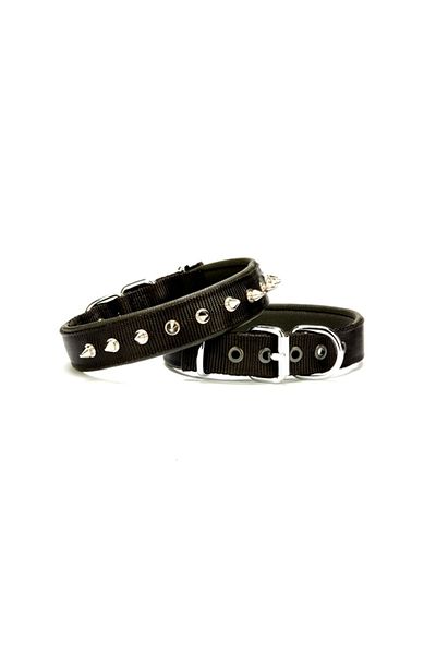 Angoravi Nail Patterned Dog Collar 2.5*50 cm Black