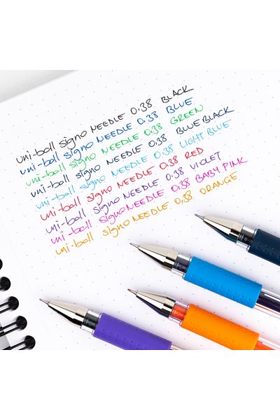 Uni Ball Signo Needle 0.38mm Gel Pen - Blue