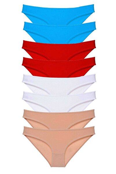 OEM 8 Pieces Super Eco Set Lycra Women's Slip Panties 529