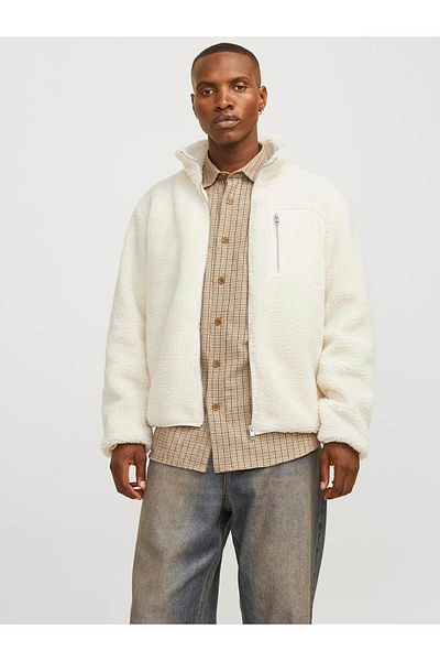 Jack & Jones Ανδρικό παλτό Jjebradley Teddy Λευκό - 12258417