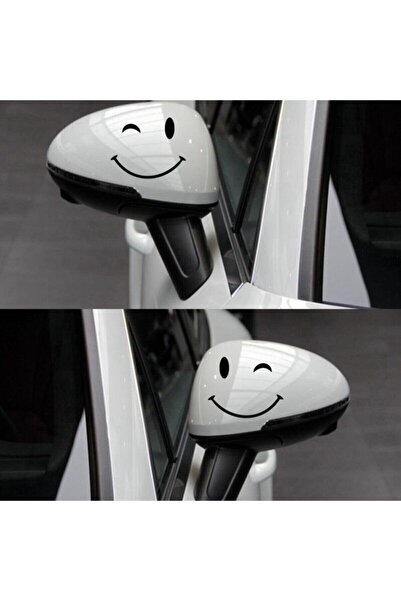 Generic Brand ملصق مخصص عالي الجودة من Smiling Face Auto، قطعتان، مقاس 20*6 سم