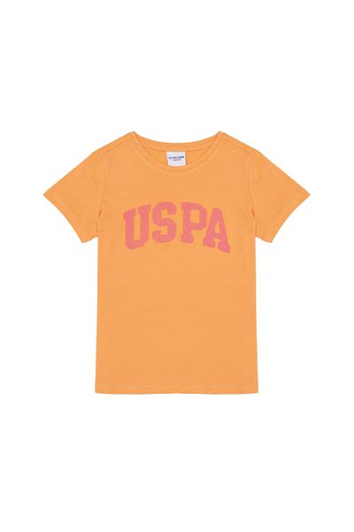 U.S. Polo Assn. Tricou de bază portocaliu pentru fetiță 50264332 -VR051