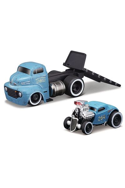 Maisto Muscle Machines Taşıyıcı Ve Araç Set 1/64 01 59048