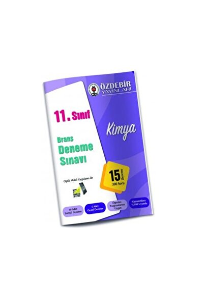Genel Markalar Özdebir Yayınları 11.sınıf Kimya Branş Deneme Sınavı