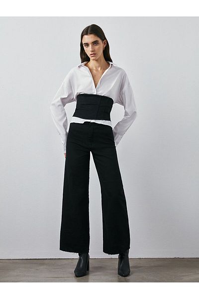 Ltb Danelle High Rise Cropped Wide Pants