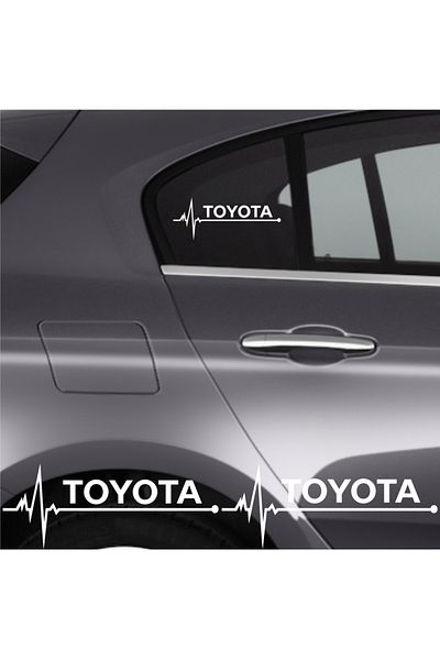 bol bol cesitler Accessory Auto Rhythm Sticker Compatible For Toyota C-Hr 2 Pieces 20*9 Cm