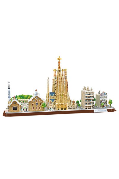 Cubic Fun 3D 186 Parça Puzzle Barcelona