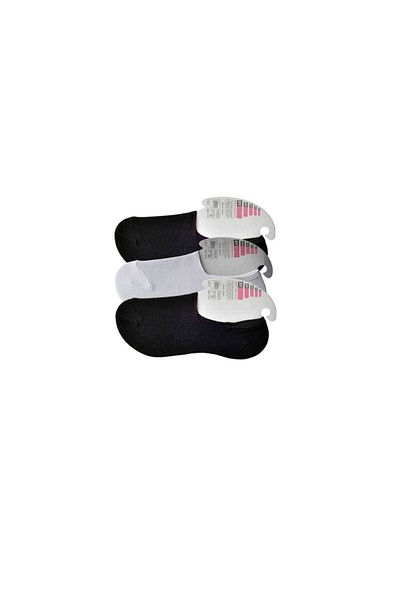 Royaleks Black and White Women's Ballerina Socks 3 pairs