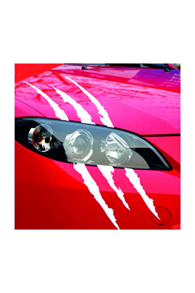 Generic Brand Beast Clawprint Long White Auto Sticker (Send by Ecnrshop) 40*2...