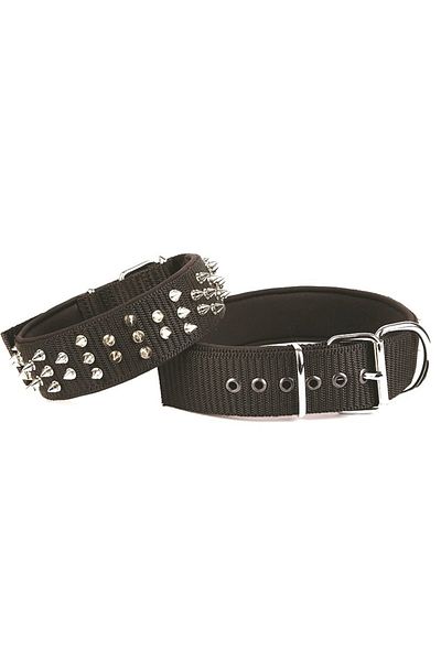 feifei Handmade Studded Dog Collar 5X55-65Cm Black