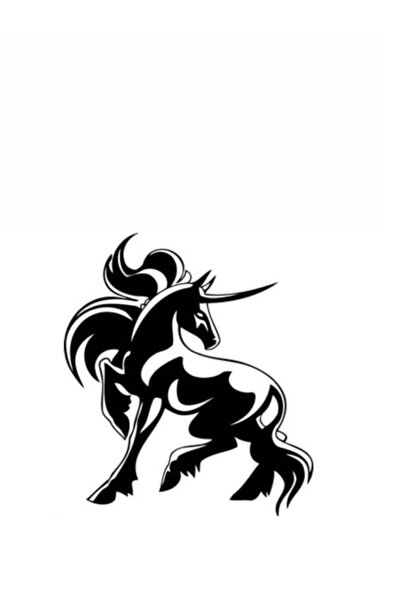 Allivo ملصق يونيكورن أوتو كام خاص جديد عالي الجودة مقاس 40*40 سم