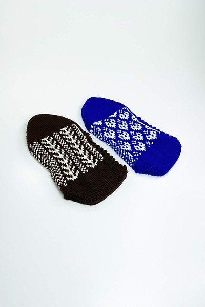 Ethab Ticaret Winter Stylish Women's Knitted Wool Booties Set - 2 Pairs of Hands