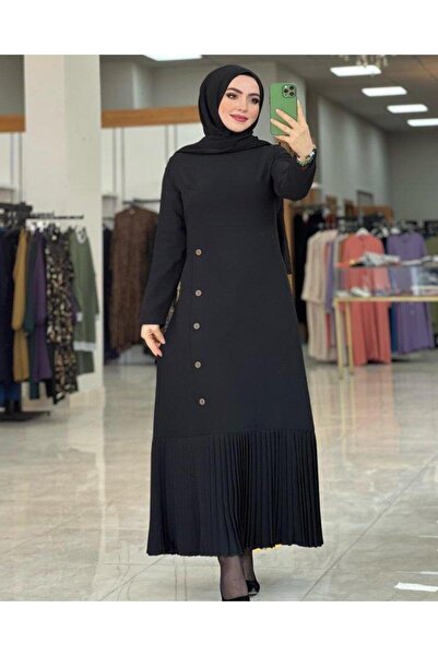 Zümra Tesettür Moda Tuğba Elbise Siyah
