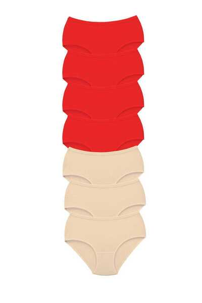 OEM 7 Pieces Tutku Women's High Waist Bato Thick Rubber Panties S5