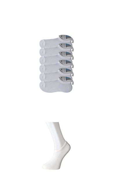 Royaleks White Men's Invisible Socks 6 pairs
