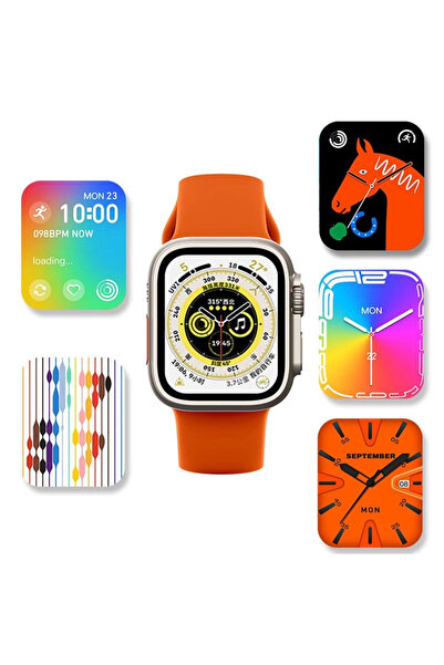 Epilons Ws28 Ultra 49mm Siri Tansiyon Ateş Nabız Ölçer Akıllı Saat