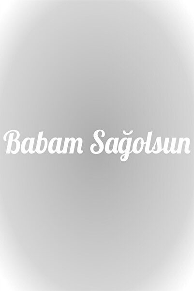 Generic Brand ملصق خاص عالي الجودة من Babam Sağolsun Auto Arkası باللون الأبي...