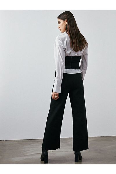 Ltb Danelle High Rise Cropped Wide Pants