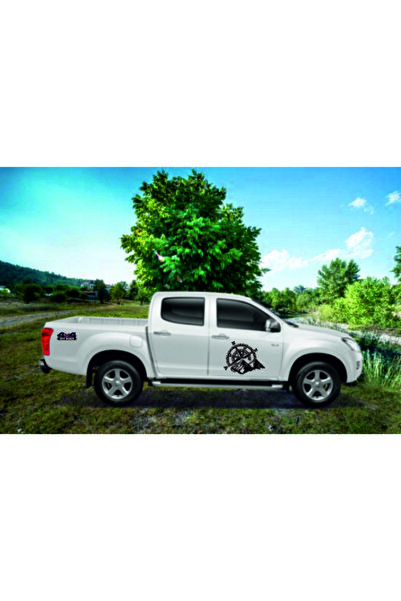 Genel Markalar Pusula Vahşi Doğa Offroad Oto özel yeni sticker Siyah