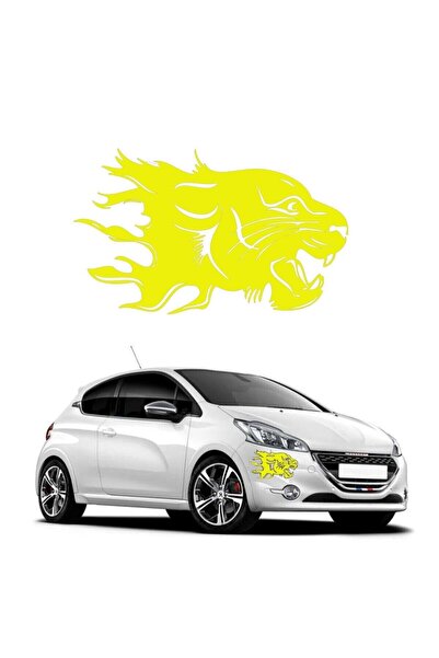 Generic Brand Panther Head Auto Special New Quality Quality Sticker Yellow 20...