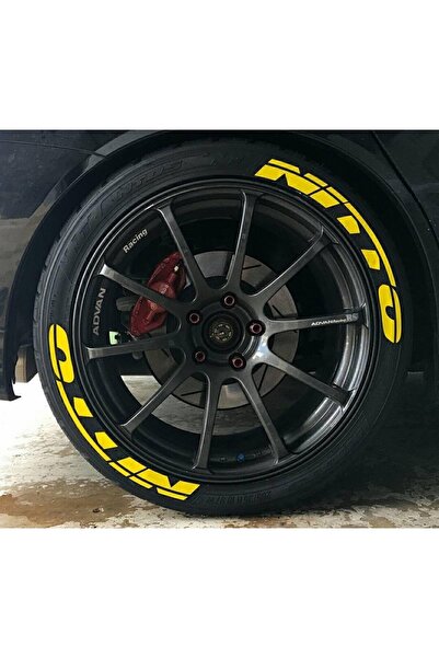 BİLGİMOLA جانب إطار الدراجة النارية Nitto أصفر من اليمين إلى اليسار/الأمامي إ...