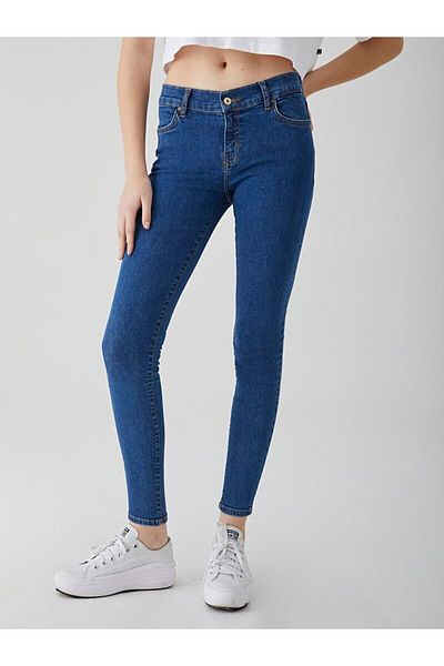 Ltb Pantaloni super skinny Lonia Tall Mid Rise