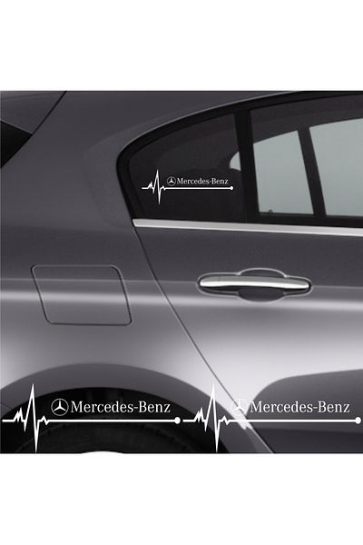 FİXFLEX Custom New Compatible Accessory for Mercedes Auto Rhythm Custom New Sticker 2Pcs 20*9cm